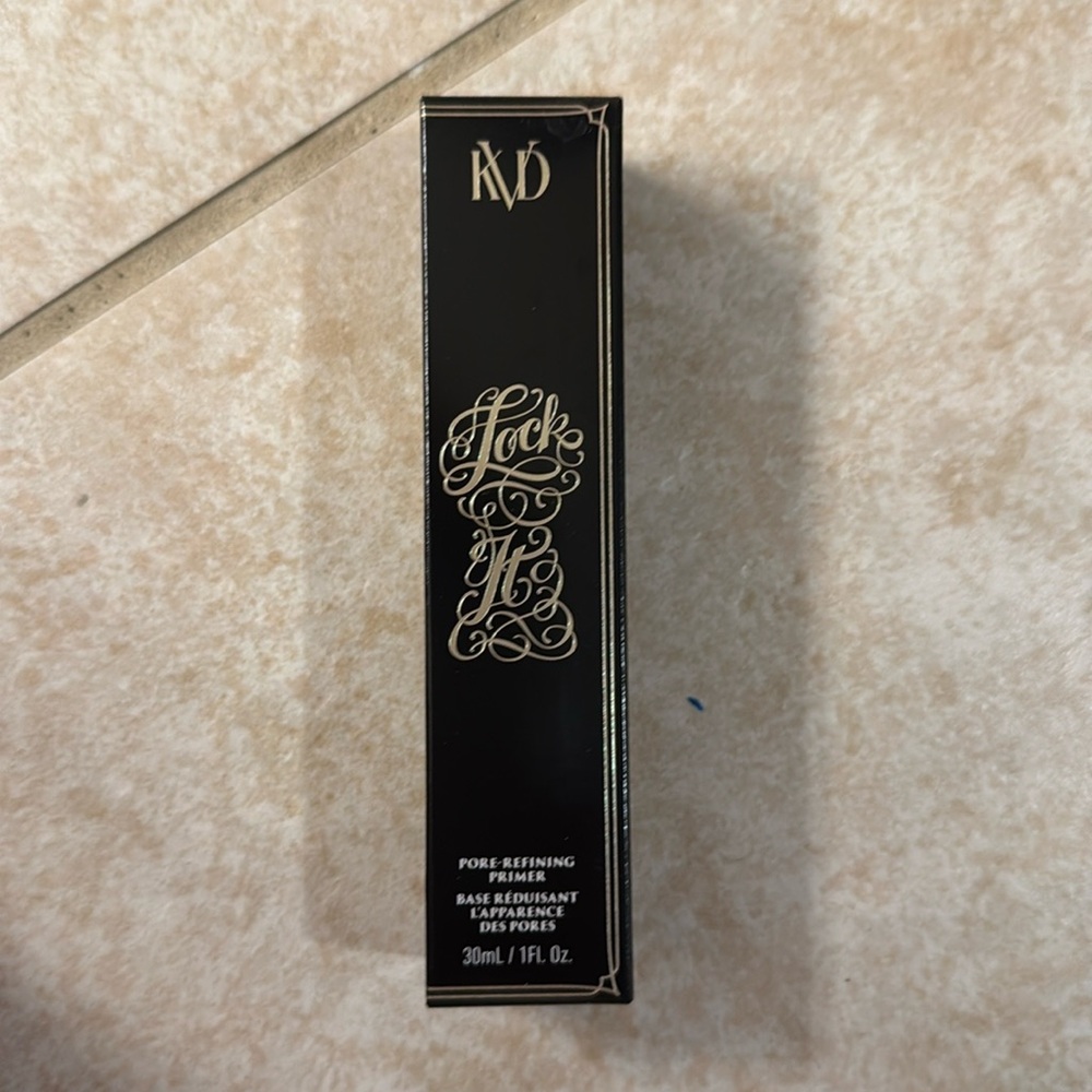 Brand new in box, KVD lock it pore refining primer Kat Von De makeup